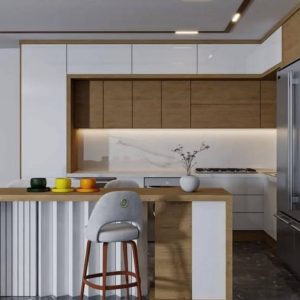 دکوراسیون داخلی و کابینت سپیدار در پرند