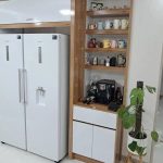 طراحی کابینت و کمد دکور داخلی کرمی در اصفهان