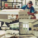 طراحی کابینت و کمد دکور داخلی کرمی در اصفهان