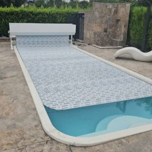 اجرای کاور استخر کرکره ای و حباب دار آرکو در نوشهر