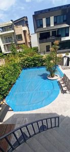 اجرای کاور استخر کرکره ای و حباب دار آرکو در نوشهر