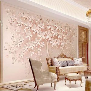 اجرای تخصصی کاغذ دیواری و نقاشی دکتر دیزاین در بابل