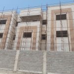 سنگ کاری و آجرکاری نمای ساختمان کرمی در بوشهر