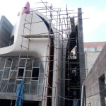 اجرای نمای ساختمان مومیوند در کرج