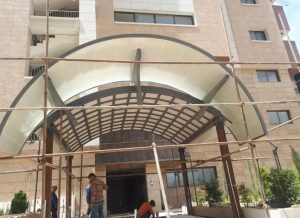مشاهده اجرا نمای ساختمان و کرتین وال نظری در شهر قدس در سامانه بهبود مشاغل