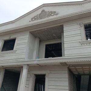 اجرای نما رومی ساختمان کاشفی افخم در لنگرود