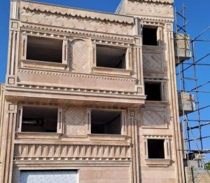 مشاهده اجرای سنگ و آجر نما ساختمان میرائیز در دامغان در سامانه بهبود مشاغل