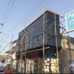 اجرای نمای کامپوزیت ساختمان جاوید در آمل