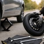 پنچرگیری سیار لاستیک آریا در جزیره کیش