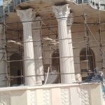 طراحی و اجرا سنگ نما ساختمان صالحی در نجف آباد