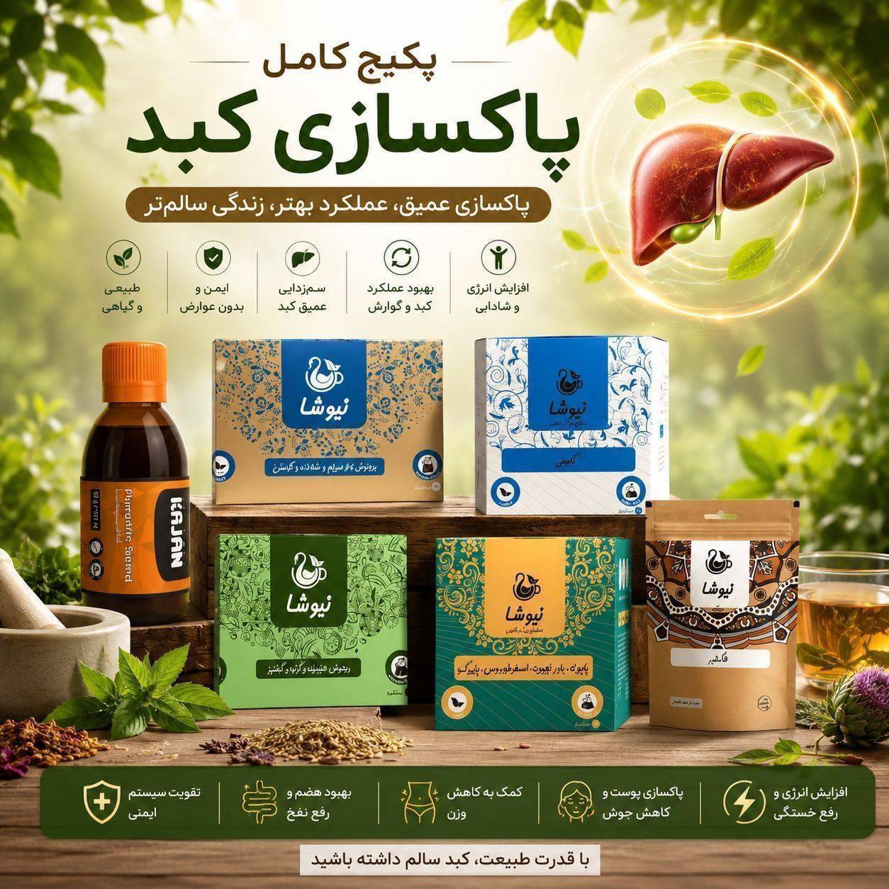 مشاهده فروش دمنوش و روغن گیاهی کاژان نجفی در زعفرانیه تهران در سامانه بهبود مشاغل