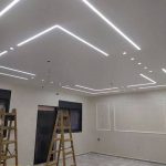 طراحی و اجرای کناف و لاین نوری باقری در پردیس