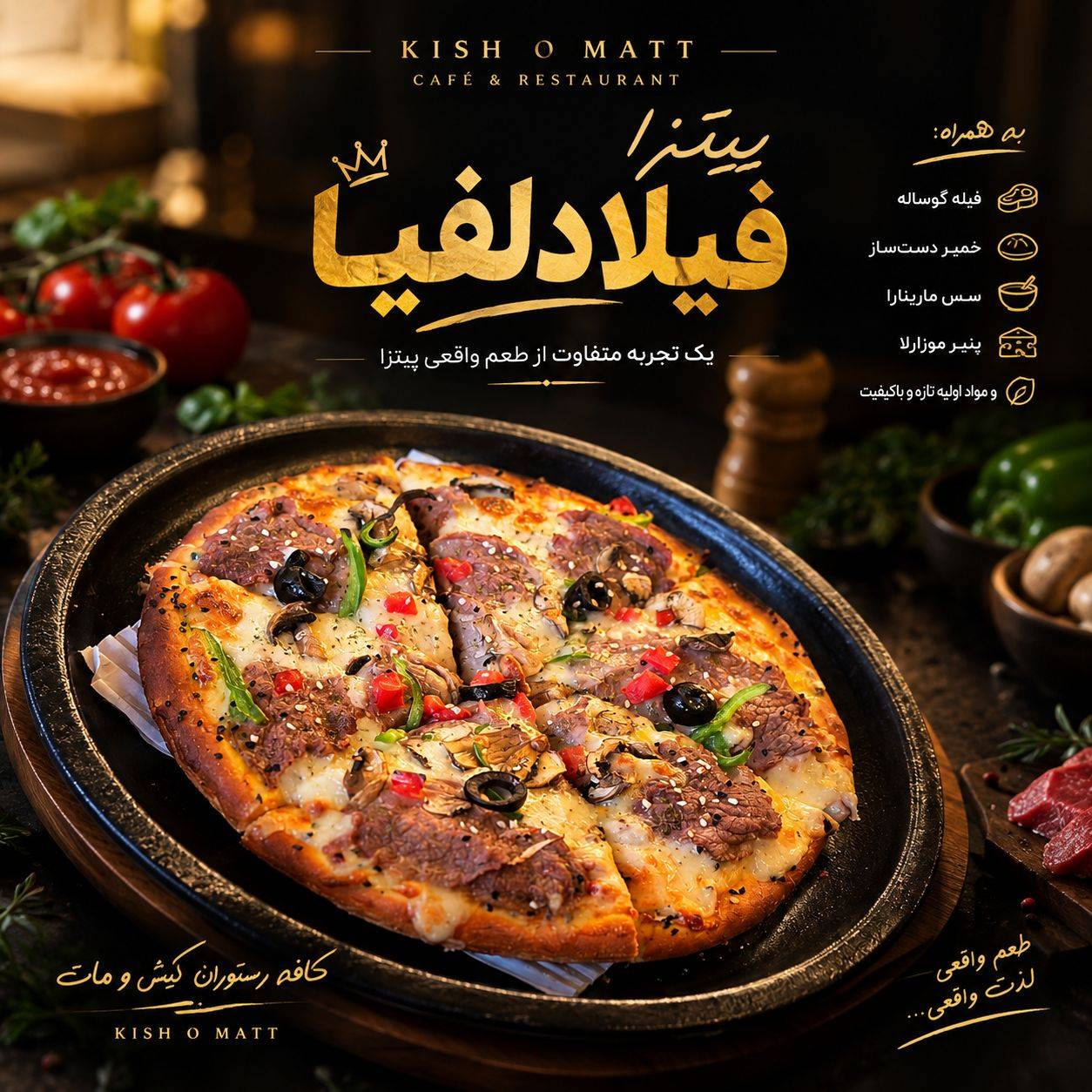 مشاهده کافه رستوران کیش و مات در اهر در سامانه بهبود مشاغل